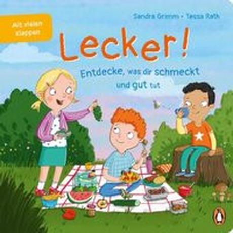 Lecker! - Entdecke, was dir schmeckt und gut tut Grimm, Sandra; Rath, Tessa (Illustrationen) Gebundene Ausgabe 