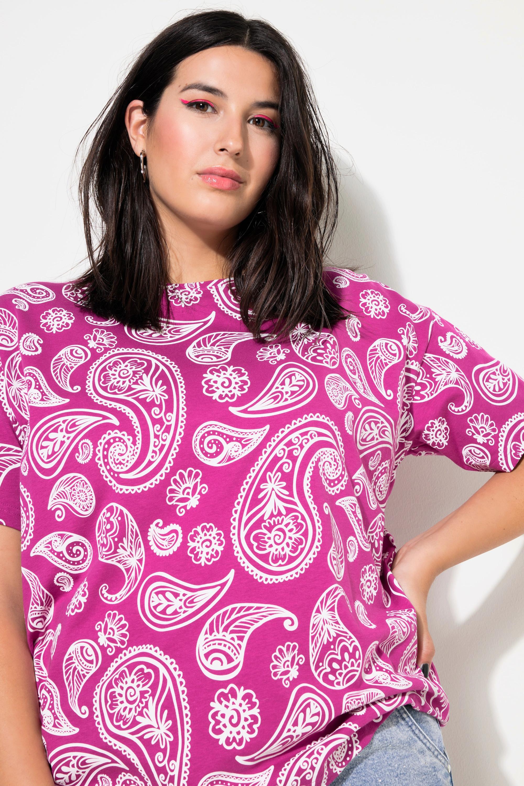 Studio Untold  T-shirt dal taglio oversize con stampa Paisley 