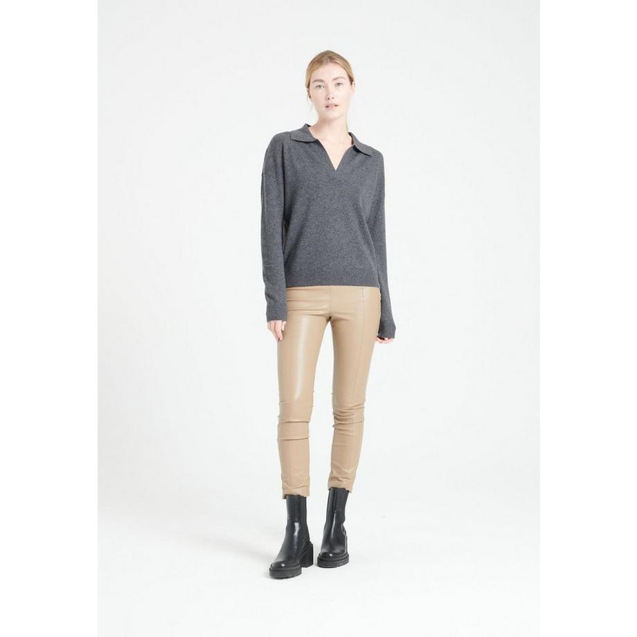 MIA 3 Polo manica lunga - 100% cashmere