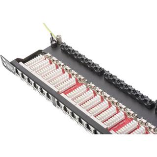 Digitus  24 Porte Patchpanel di rete 483 mm (19) CAT 6 0.5 U pronto all'uso 