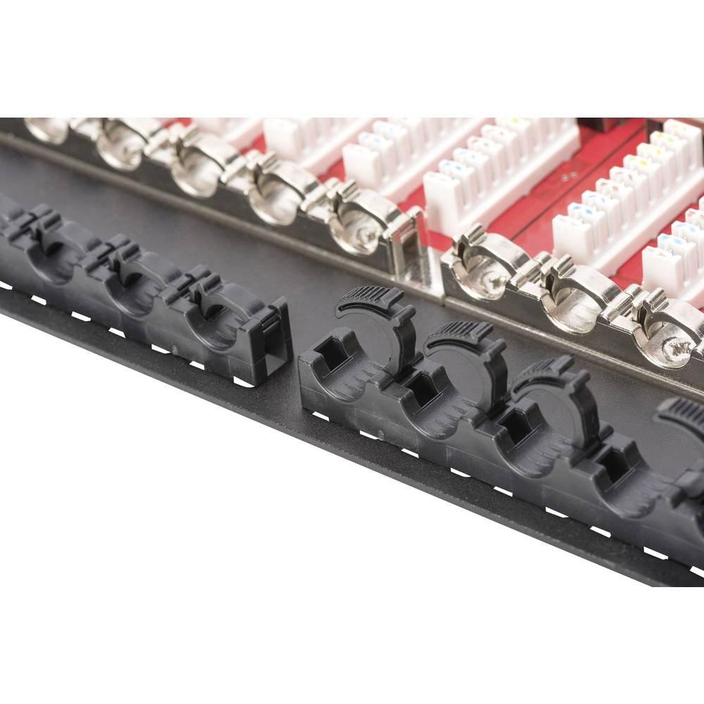 Digitus  24 Porte Patchpanel di rete 483 mm (19) CAT 6 0.5 U pronto all'uso 