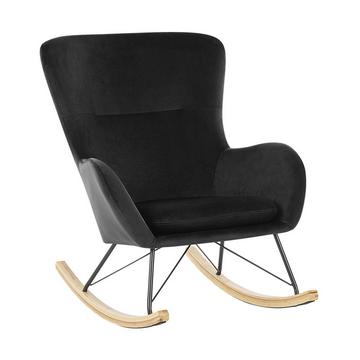 Fauteuil à bascule en Velours Glamour ELLAN