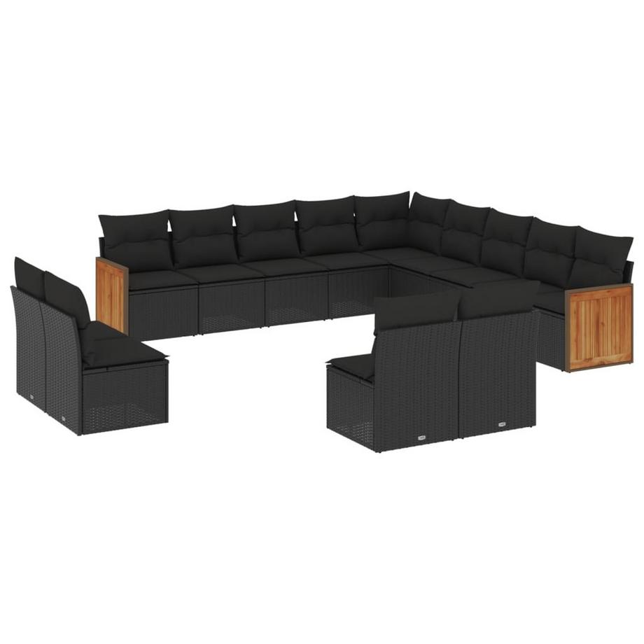 set divano da giardino Polirattan