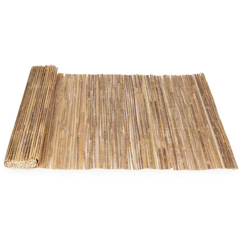 Northio Tappetino in bambù bifacciale 150x300 cm per balcone, terrazza, recinzione naturale MultiGarden  