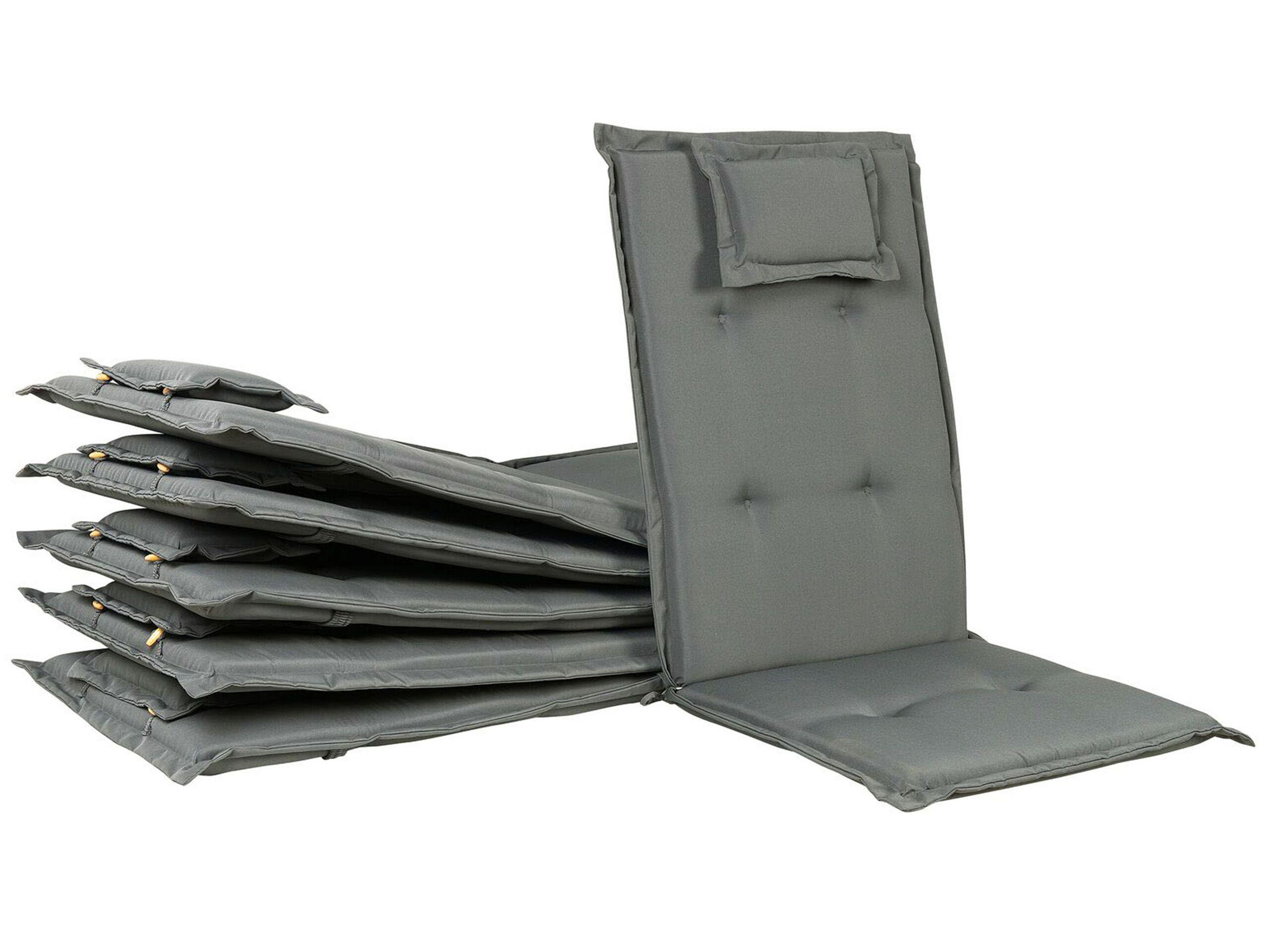 Beliani Set di 6 Cuscini Schiena/Seduta en Poliestere Scandinavo JAVA/AMANTEA  