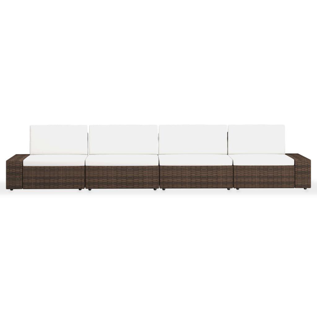 VidaXL Garten-lounge-set poly-rattan  