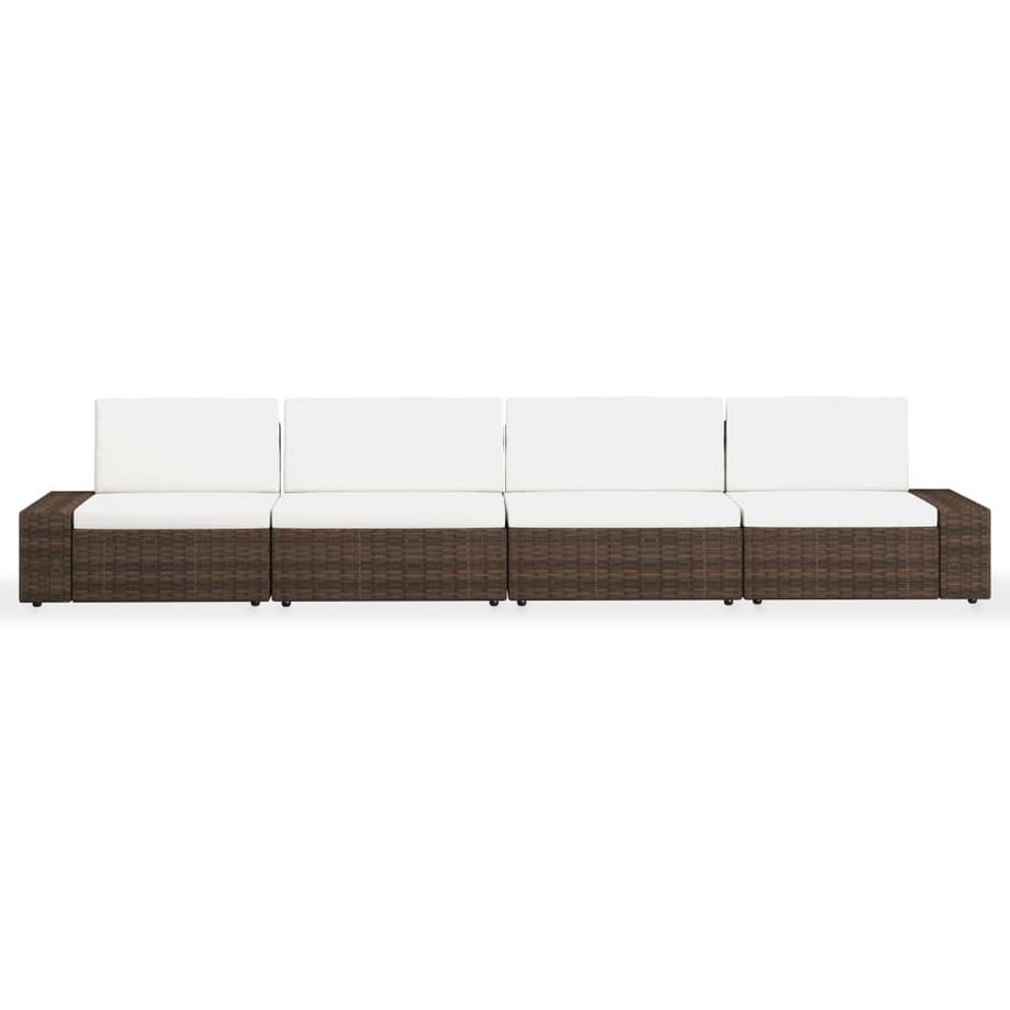 VidaXL Garten-lounge-set poly-rattan  