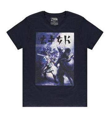 Nintendo  T-Shirt: Zelda Fighting Link (M) 