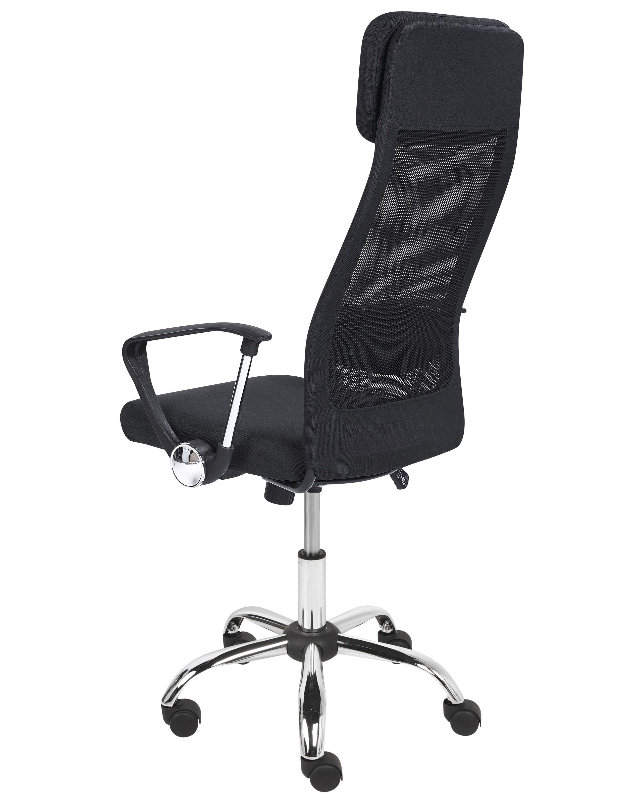 Beliani Bürostuhl aus Kunstleinen Minimalistisch PIONEER II  