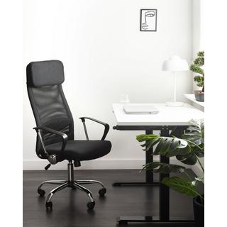 Beliani Chaise de bureau en Lin Minimaliste PIONEER II  