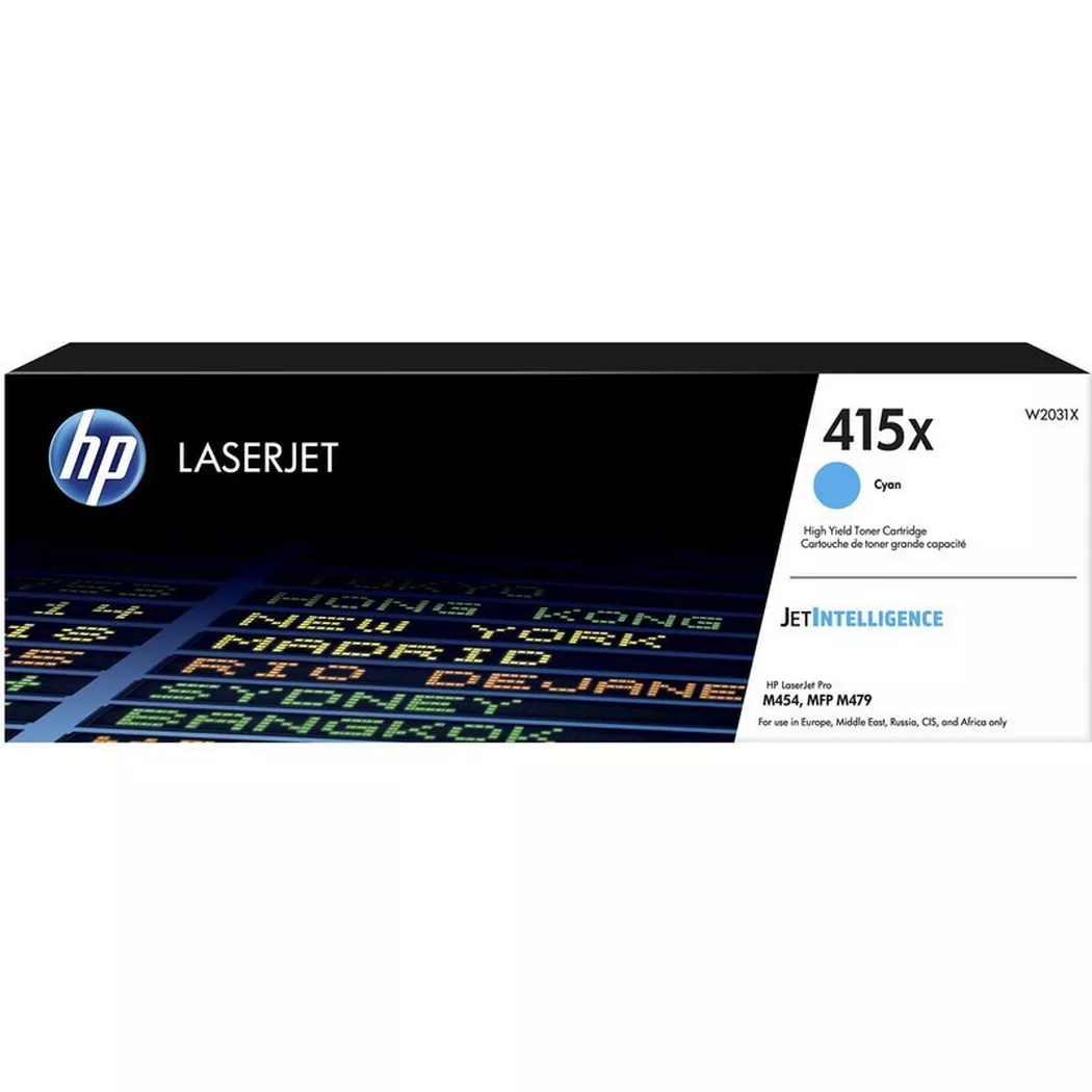 Hewlett-Packard – HP Toner-Modul 415X cyan W2031X CLJ Pro M454/MFP M479 6000 S., One Size