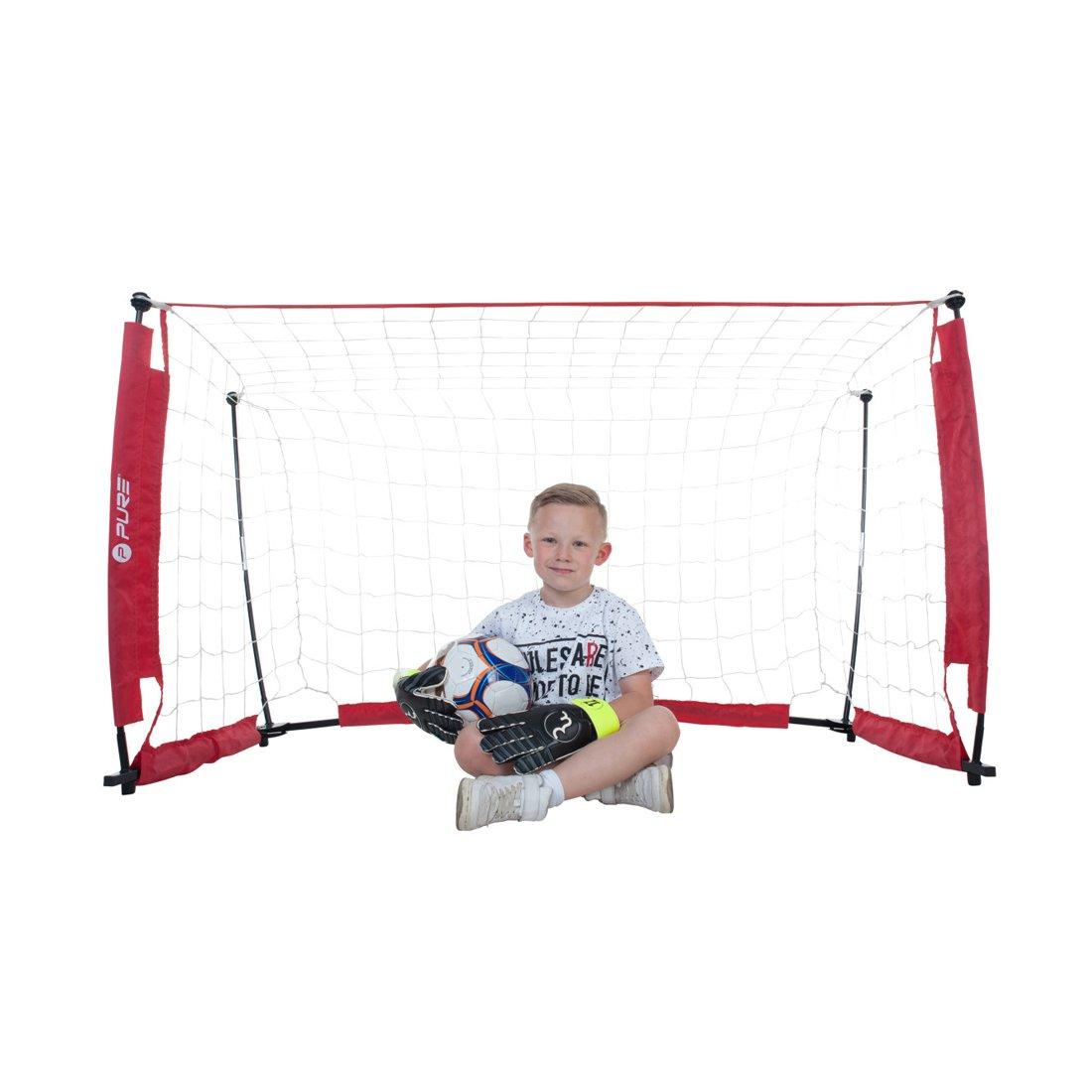 Pure2Improve  Fussball Goal faltbar 152 x 91 cm 