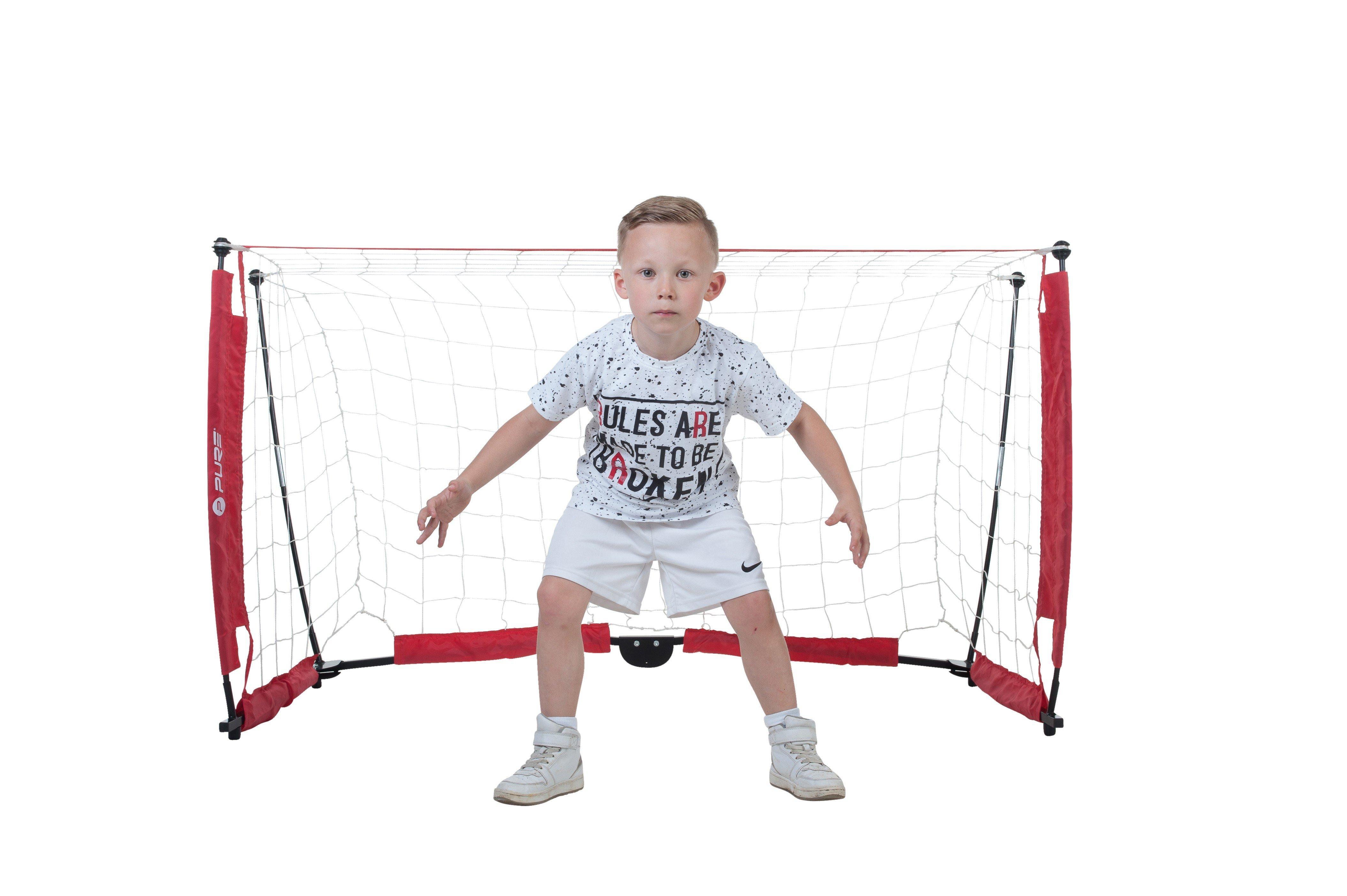 Pure2Improve  Fussball Goal faltbar 152 x 91 cm 