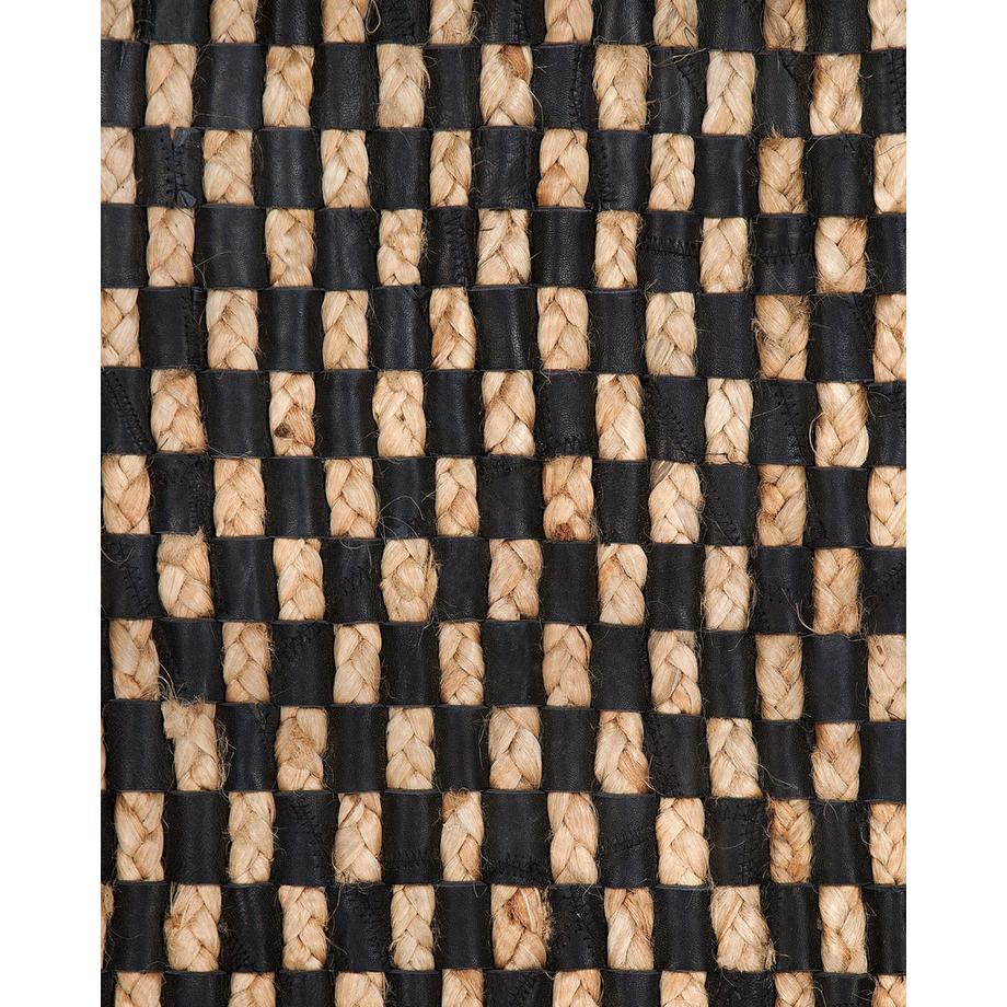 Beliani Tapis en Cuir Boho GERCE  