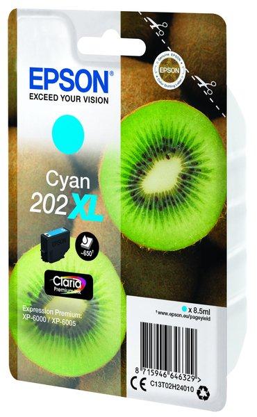 EPSON  Kiwi Singlepack Cyan 202XL Claria Premium Ink 