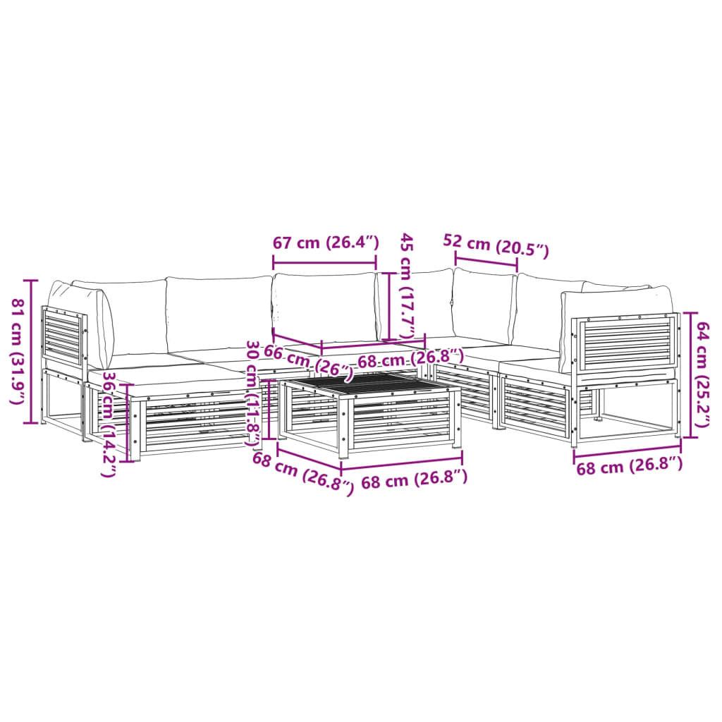 VidaXL Garten sofagarnitur holz  