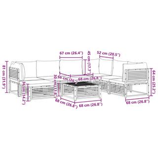 VidaXL Garten sofagarnitur holz  