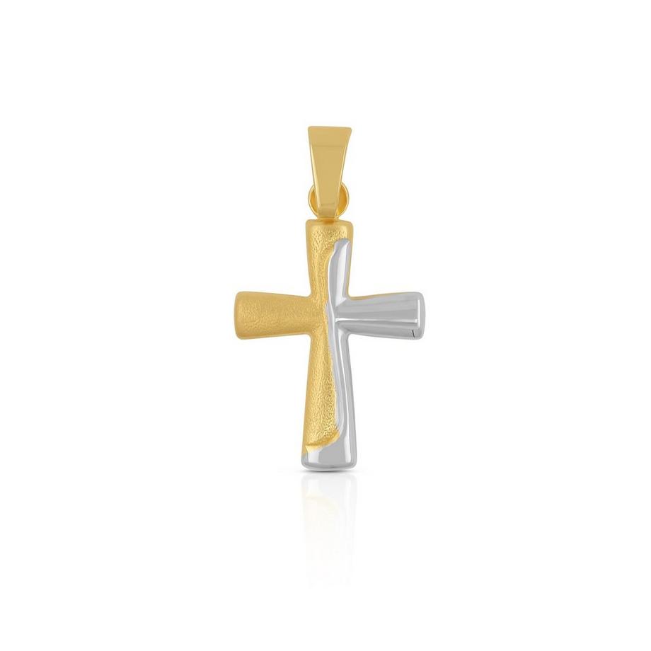 Anhänger Kreuz Gelbgold 750, 23x13mm