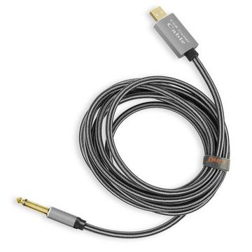 Câble Audio USB / Jack 6.35mm LinQ Gris