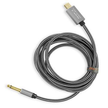 USB / 6.35mm Klinke Audiokabel LinQ Grau