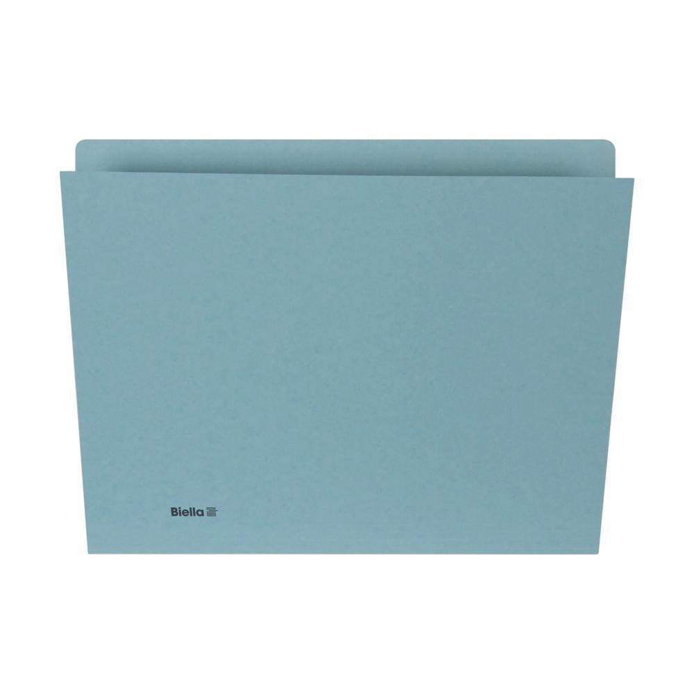 Biella Vertikalmappen mit 5 Rillen 320 g/m², blau, 100 Stk  