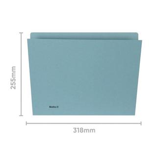 Biella Vertikalmappen mit 5 Rillen 320 g/m², blau, 100 Stk  