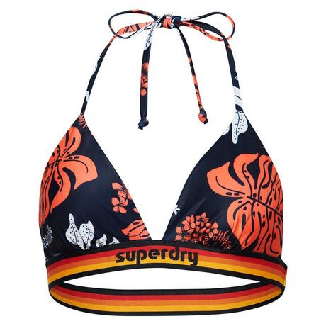 Superdry  triangel-badeanzugoberteil für en vintage logo 