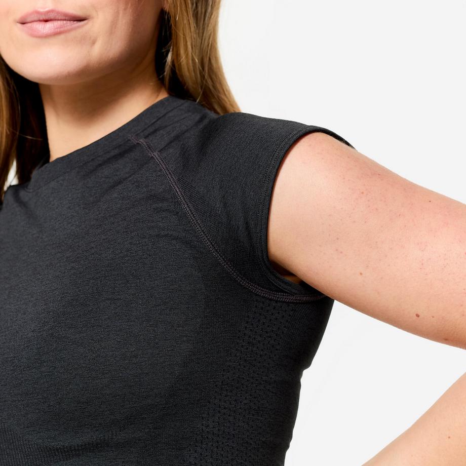 DOMYOS  Crop top donna seamless 