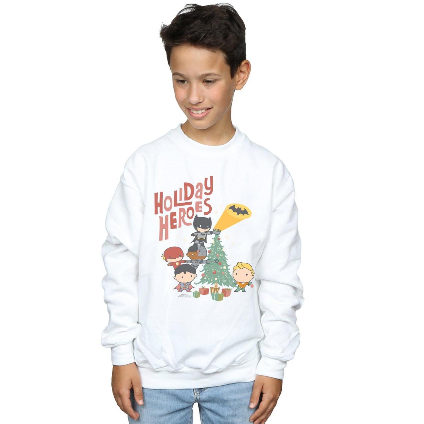 DC COMICS  Justice League Holiday Heroes Sweatshirt 