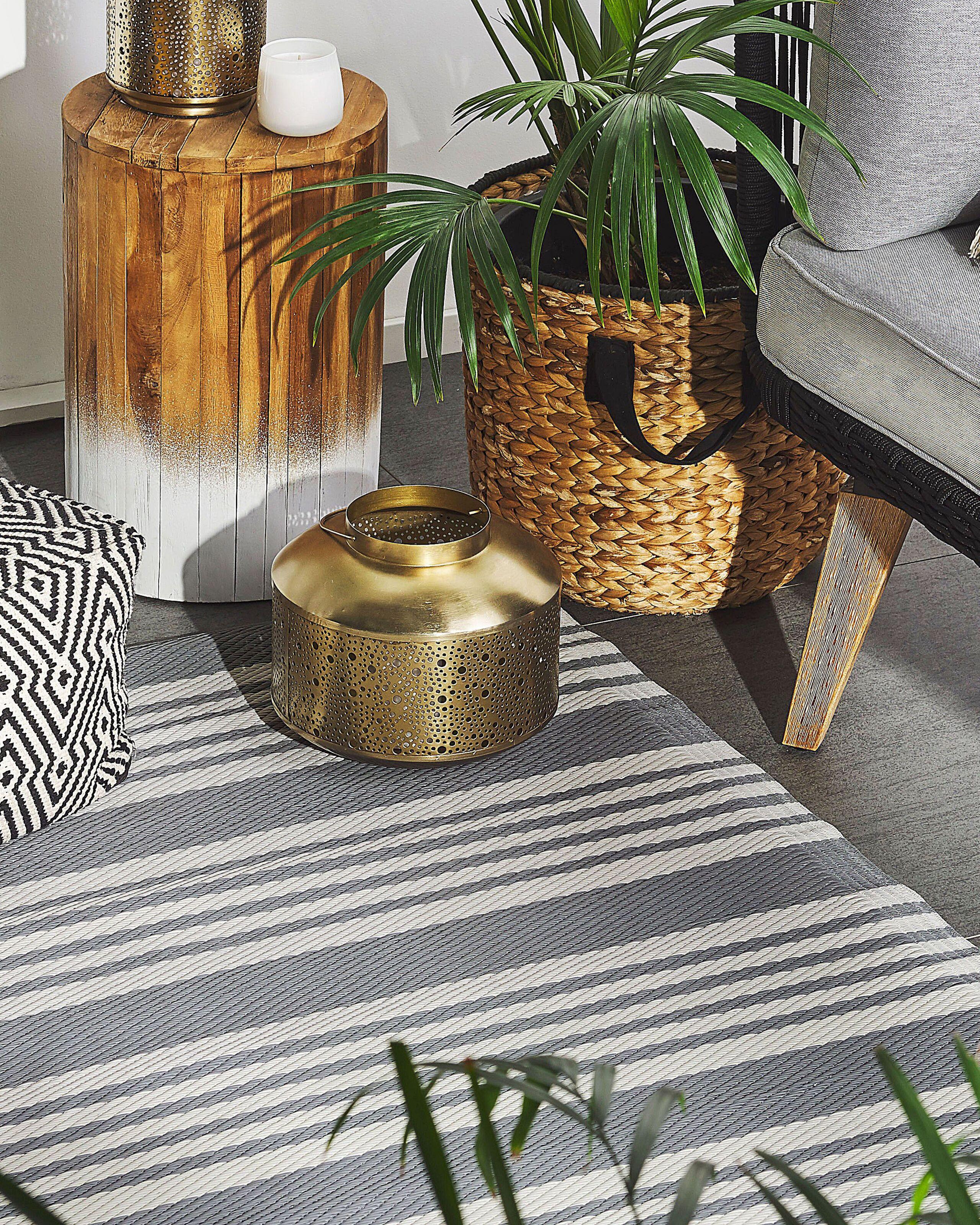 Beliani Tapis d'extérieur en Polypropylène Traditionnel DELHI  