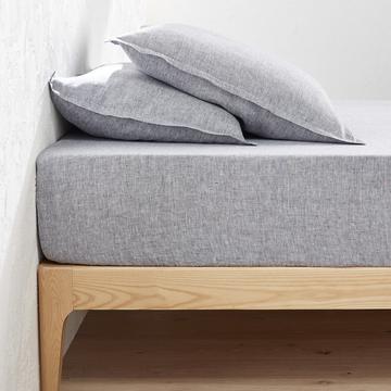 Drap housse lin lavé