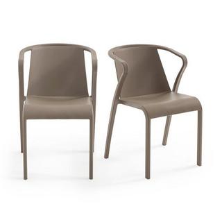 La Redoute Intérieurs Lot de 2 fauteuils en polypropylène  