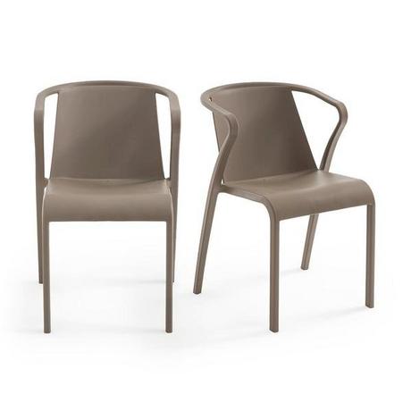 La Redoute Intérieurs Lot de 2 fauteuils en polypropylène  