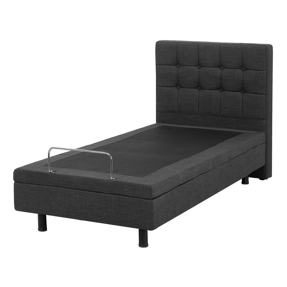 Beliani Letto regolabile en Tessuto Classico DUKE  