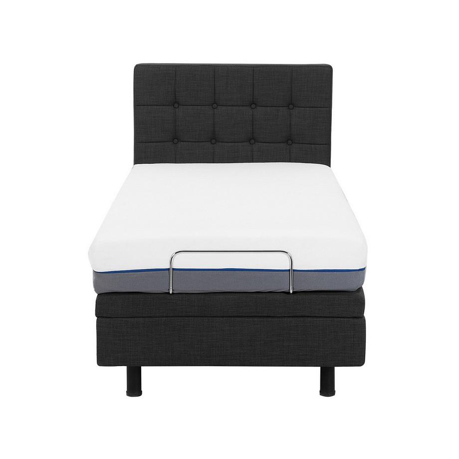 Beliani Letto regolabile en Tessuto Classico DUKE  
