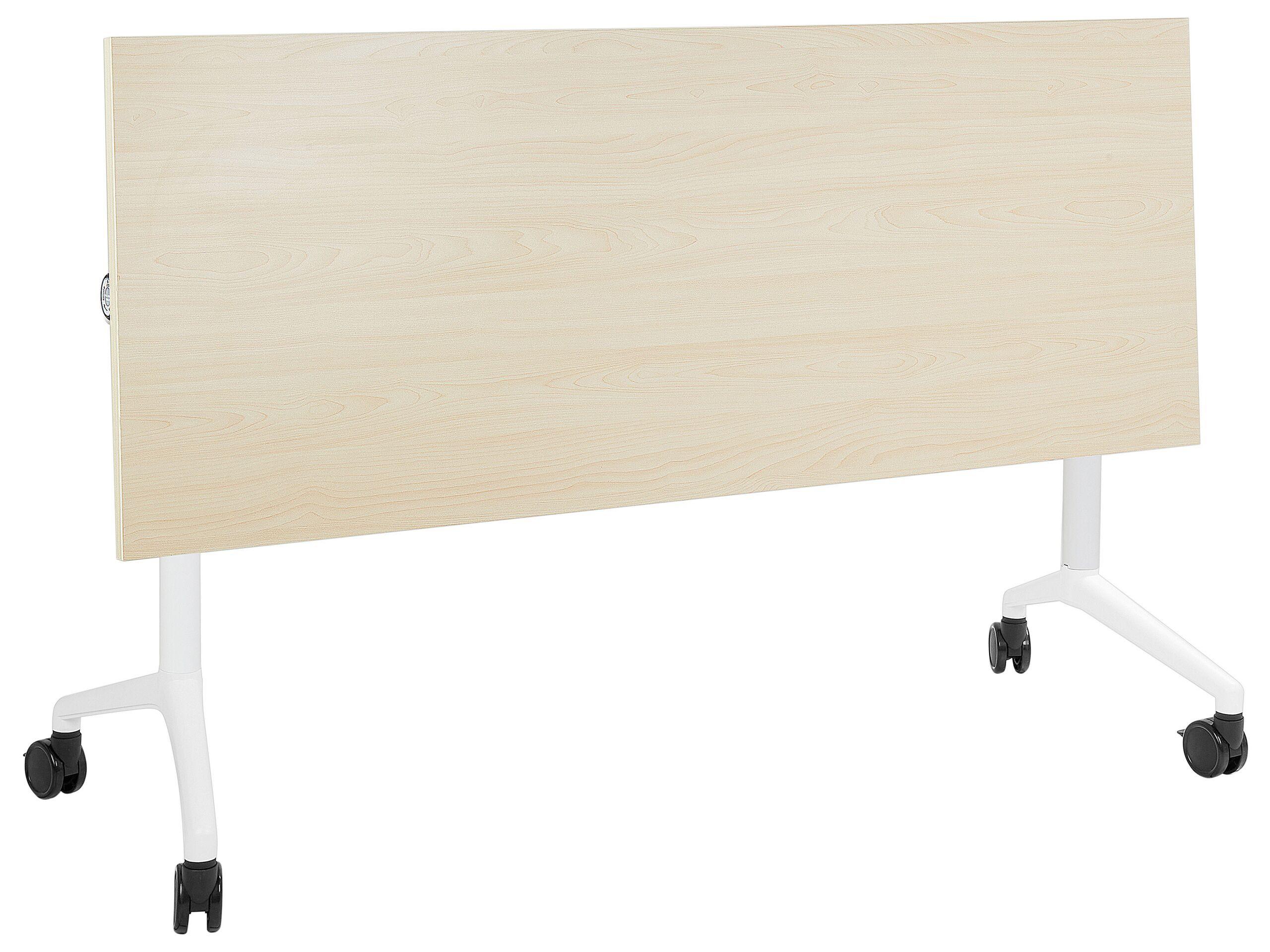 Beliani Bureau pliable en Acier Moderne CAVI  