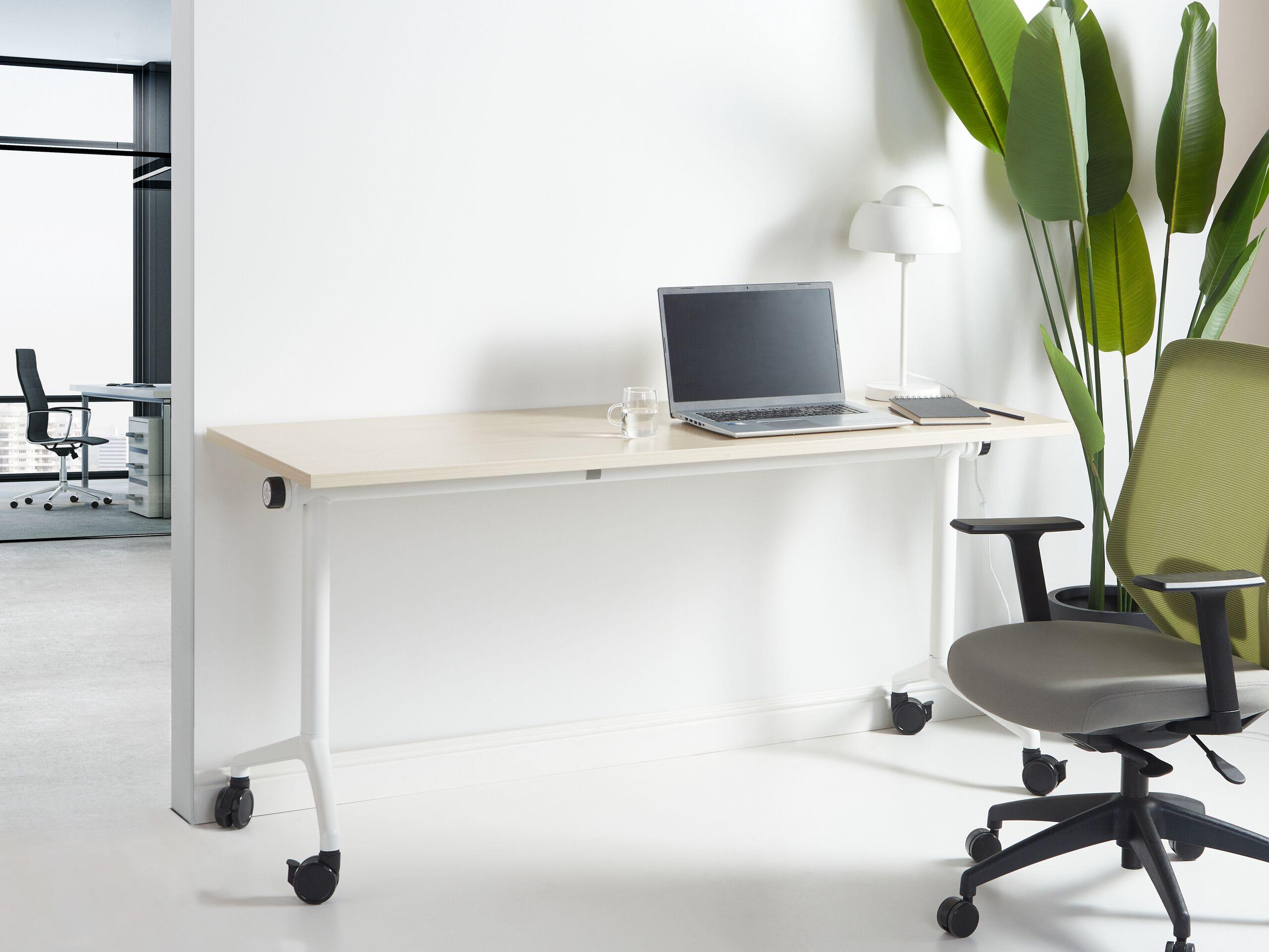 Beliani Bureau pliable en Acier Moderne CAVI  