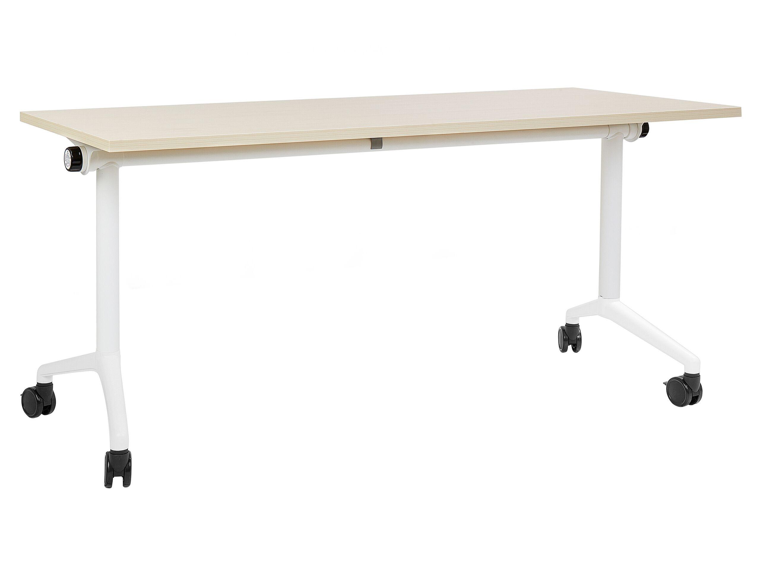 Beliani Bureau pliable en Acier Moderne CAVI  