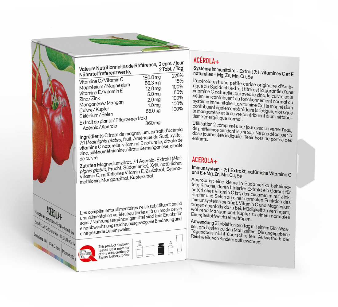 Sekoya Swiss  Sekoya Swiss - Acérola+ | Vitamine C naturelle 