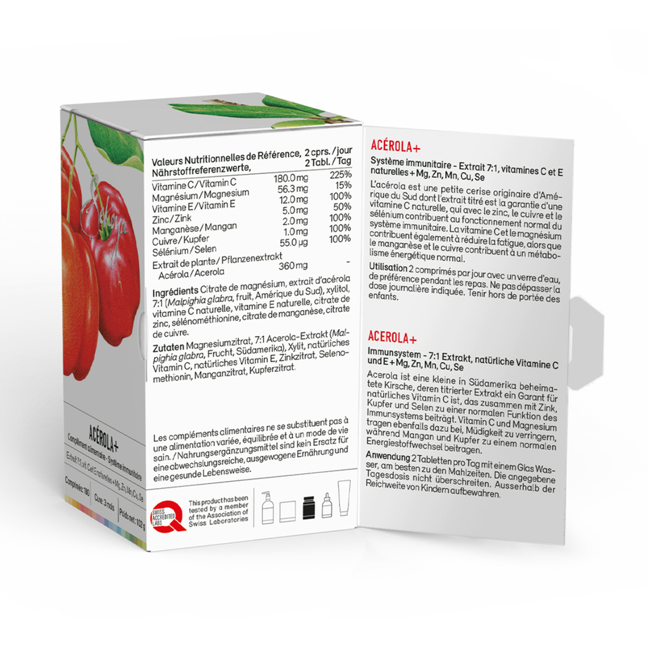 Sekoya Swiss  Sekoya Swiss - Acérola+ | Vitamine C naturelle 