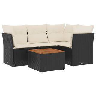 VidaXL set divano da giardino Polirattan  