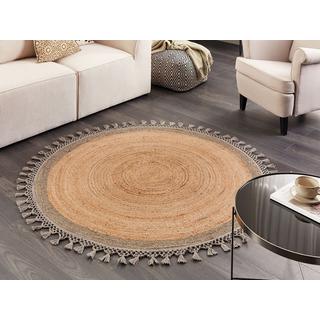 Beliani Tapis en Jute Boho MARTS  