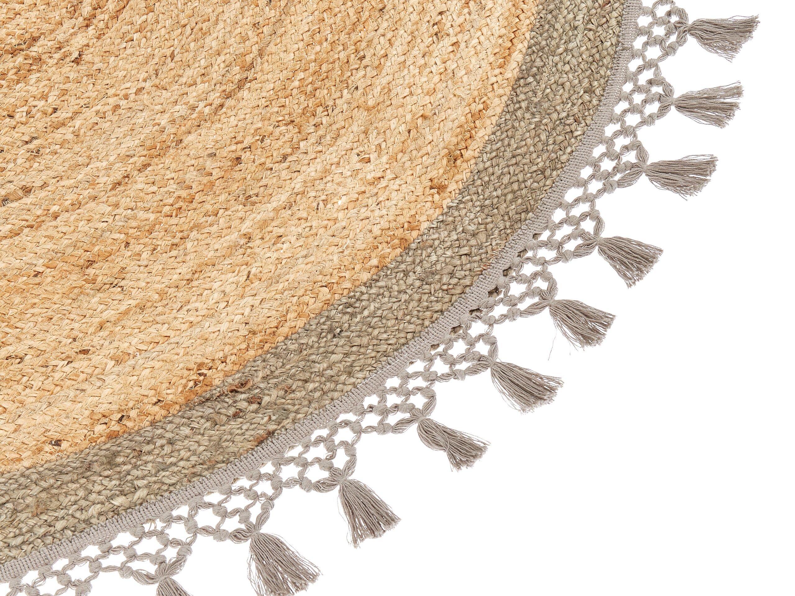 Beliani Teppich aus Jute Boho MARTS  