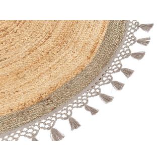 Beliani Teppich aus Jute Boho MARTS  