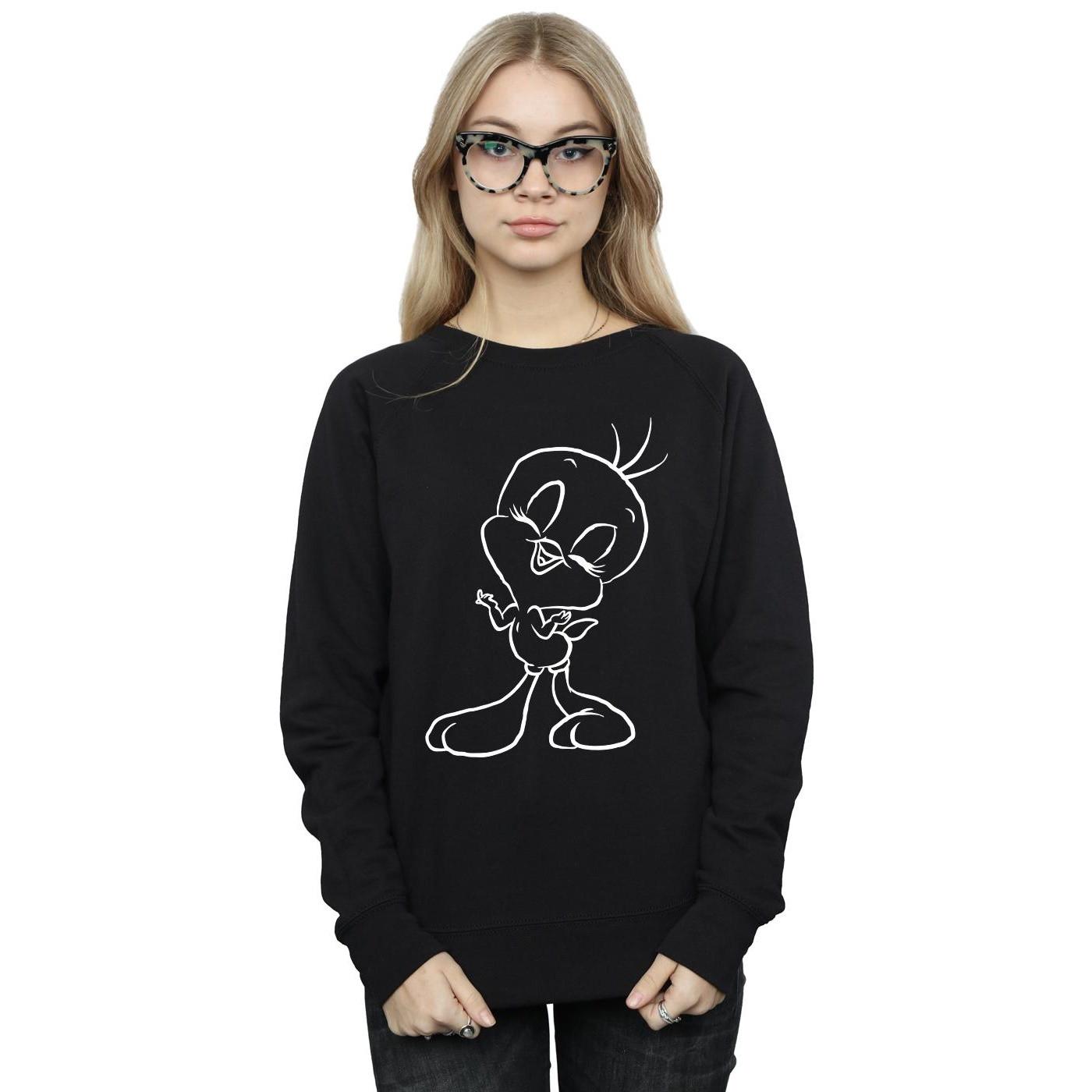 LOONEY TUNES  Tweety Pie Outline Sweatshirt 