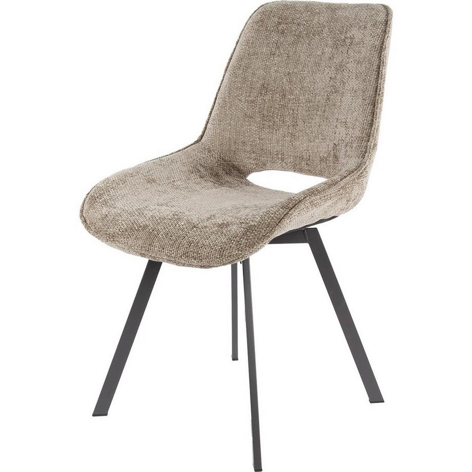 Chaise de salle à manger Swivel Rich champagne