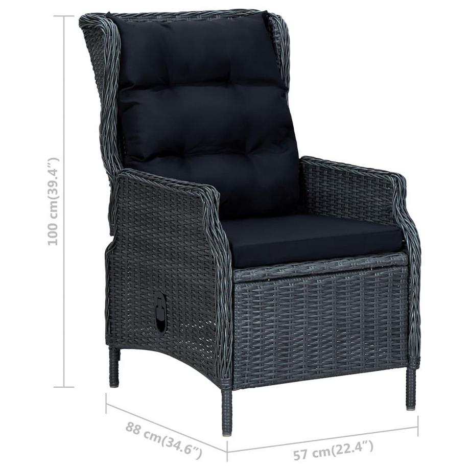 VidaXL Garten-lounge-set poly-rattan  