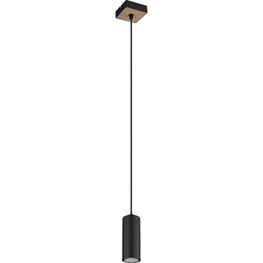 mutoni Lampe à suspension Robby I métal noir mat 1xGU10  
