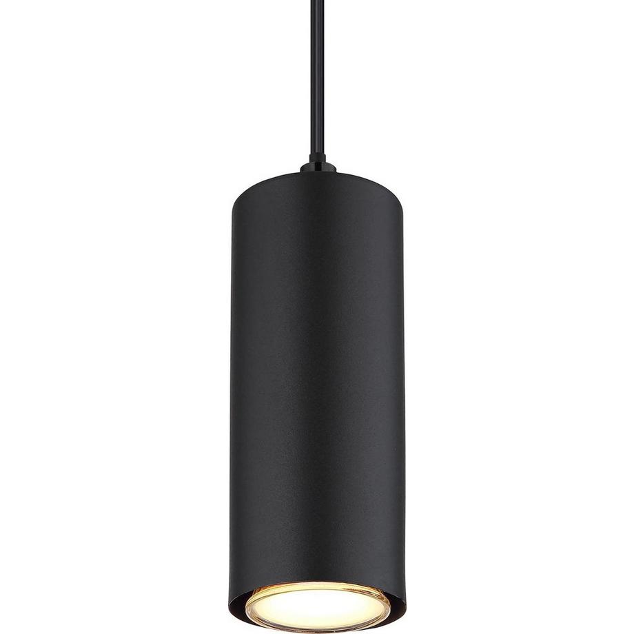 mutoni Lampe à suspension Robby I métal noir mat 1xGU10  