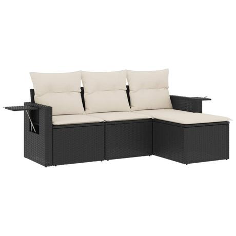 VidaXL set divano da giardino Polirattan  